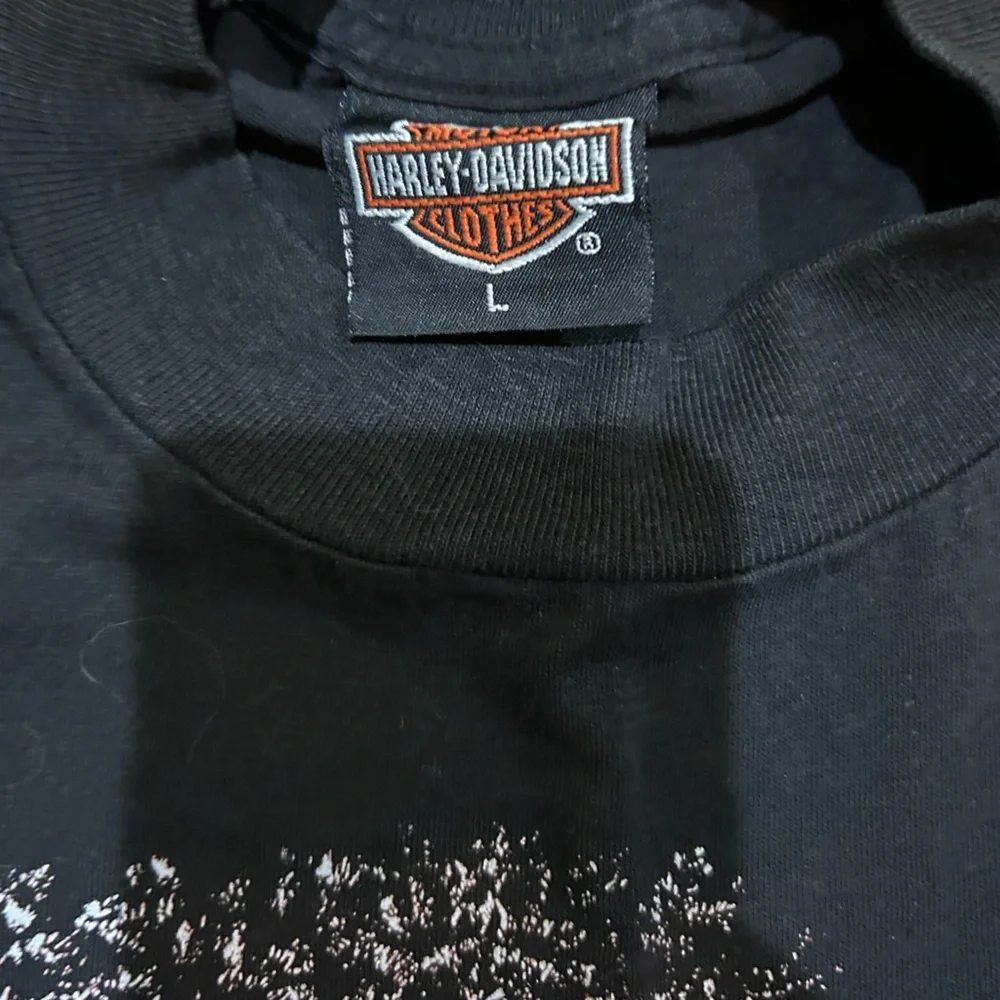 Harley-Davidson Black Tee with Motorcycle Graphic - Picture 2 of 7